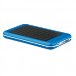 Power bank promozionale solare 4000 mAh colore blu mare per impresa