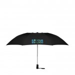 Elegante ombrello pieghevole personalizzato vista area di stampa