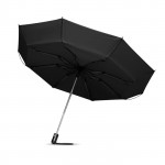 Elegante ombrello pieghevole personalizzato colore nero per eventi