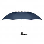 Elegante ombrello pieghevole personalizzato colore azzurro per pubblicità