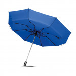 Elegante ombrello pieghevole personalizzato colore blu mare per eventi