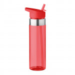 Bottiglia promozionale in tritan con beccuccio 650ml colore rosso