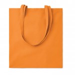 Shopper in cotone a colori di alta qualità (140gr) color arancione