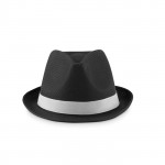 Cappello promozionale in poliestere colore nero per impresa