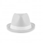 Cappello promozionale in poliestere colore bianco per impresa