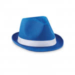 Cappello promozionale in poliestere colore blu mare