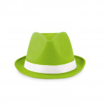 Cappello promozionale in poliestere colore lime per impresa