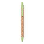 Penna promozionale in sughero color verde