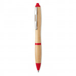 Classica penna di legno color rosso per pubblicità