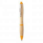 Classica penna di legno color arancione per pubblicità