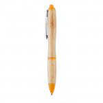 Classica penna di legno color arancione per eventi