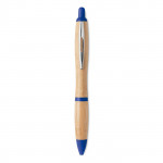 Classica penna di legno color blu mare