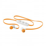 Auricolari Bluetooth con custodia color arancione
