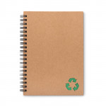 Quaderno ecologico personalizzato color verde