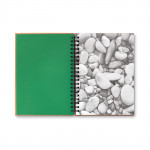 Quaderno ecologico personalizzato color verde per eventi