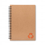 Quaderno ecologico personalizzato color arancione