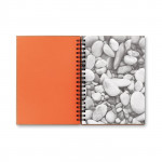 Quaderno ecologico personalizzato color arancione per eventi