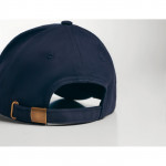Cappellino personalizzato in cotone pettinato color azzurro per pubblicità