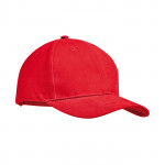 Cappellino personalizzato in cotone pettinato color rosso