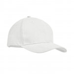 Cappellino personalizzato in cotone pettinato color bianco