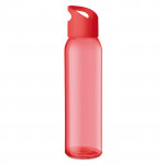 Borraccia a forma di bottiglia personalizzata color rosso