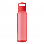 Borraccia a forma di bottiglia personalizzata color rosso per eventi