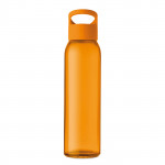 Borraccia a forma di bottiglia personalizzata color arancione per eventi