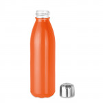 colorate bottiglie d'acqua personalizzate color arancione seconda vista