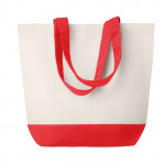 borse canvas personalizzate con vostro logo color rosso