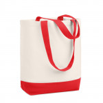 borse canvas personalizzate con vostro logo color rosso seconda vista