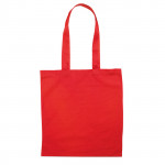 colorate shopper personalizzate di cotone 180g color rosso seconda vista