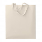 shopper personalizzate con logo in cotone 180g color beige seconda vista