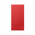Asciugamani personalizzati con logo colore rosso terza vista