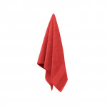 Asciugamani personalizzati con logo colore rosso quarta vista