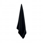 Asciugamani con logo personalizzato colore nero quarta vista