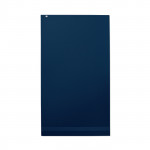 Asciugamani con logo personalizzato colore blu terza vista