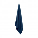 Asciugamani con logo personalizzato colore blu quarta vista