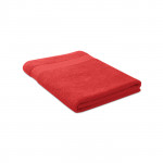 Asciugamani con logo personalizzato colore rosso