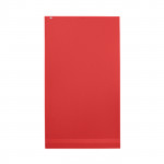 Asciugamani con logo personalizzato colore rosso terza vista