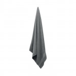 Asciugamani con logo personalizzato colore grigio quarta vista