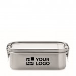 Lunchbox personalizzabile in acciaio vista area di stampa