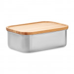 Porta pranzo con posate personalizzabili colore legno seconda vista