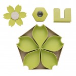 Ciotoline ed accessori ecologici con logo color verde quarta vista