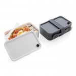 Lunch box personalizzati con posata color grafite vista generale