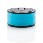 Mini wireless speaker pubblicitari rotondi colore blu