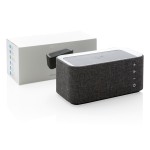 Caricatore wireless con speaker colore grigio con scatola