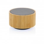 Speaker wireless in bambù da 3 W color nero