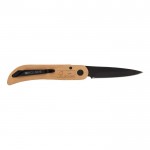 Lussuoso coltello in legno certificati FSC color legno terza vista