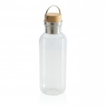 Bottiglie acqua personalizzate con tappo in bambù color transparente quarta vista