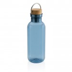 Bottiglie acqua personalizzate con tappo in bambù color blu quarta vista